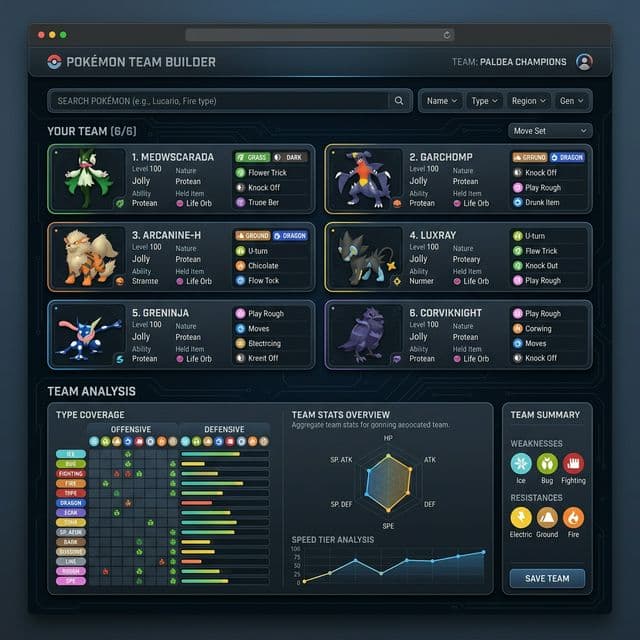 Pokemon Tier List Maker Tool